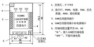 四星电子Ecan-Can光隔离中继器 工业网络连接的可靠桥梁